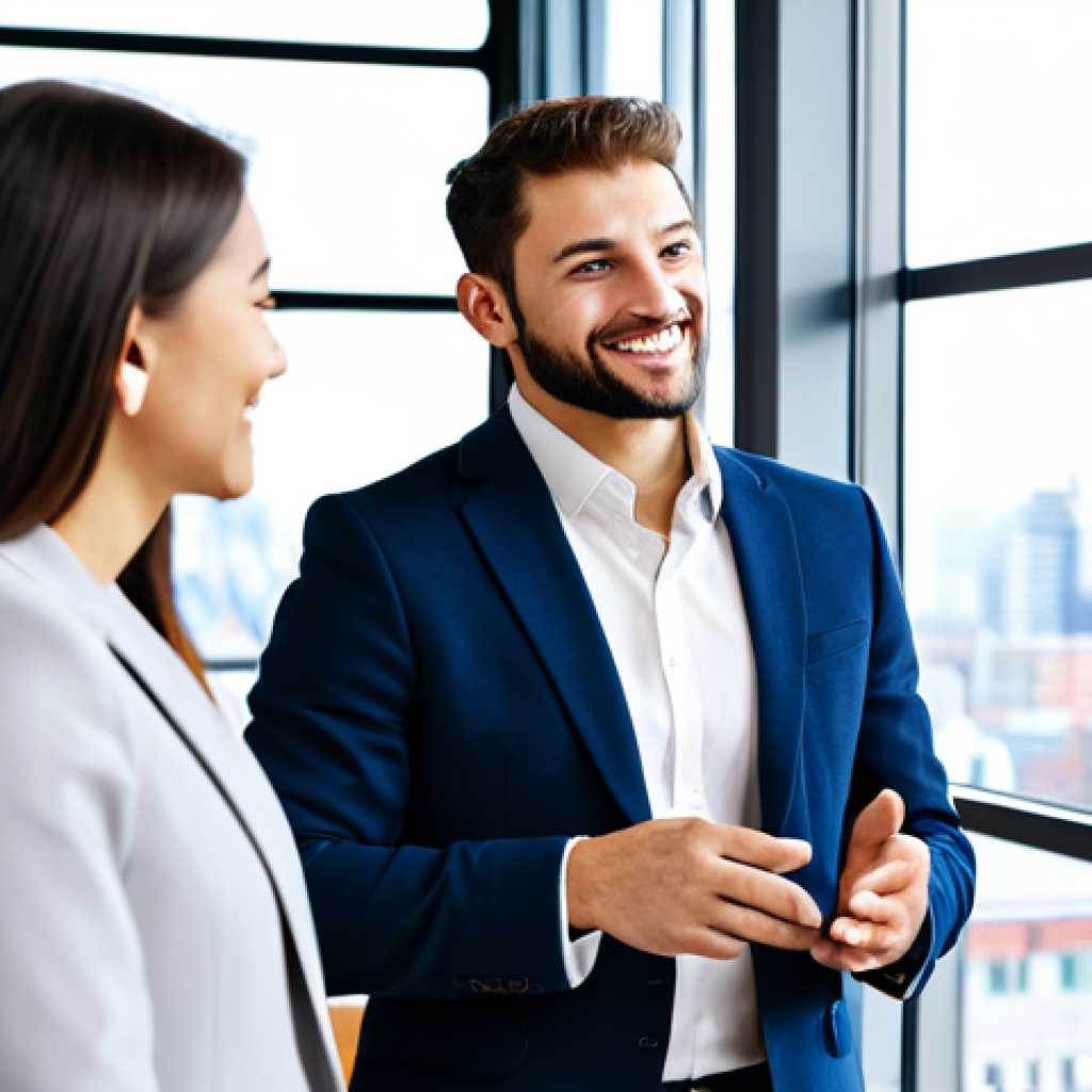 **
A seasoned business mentor, fully clothed in professional attire (a tailored blazer and dress pants), guiding a young professional through a strategic planning session. The setting is a brightly lit, modern co-working space with large windows overlooking a bustling city. The atmosphere should convey trust, encouragement, and collaboration. Focus on clear facial expressions, proper finger count, and a natural pose. Safe for work, appropriate content, modest clothing, perfect anatomy, high quality, professional.
**